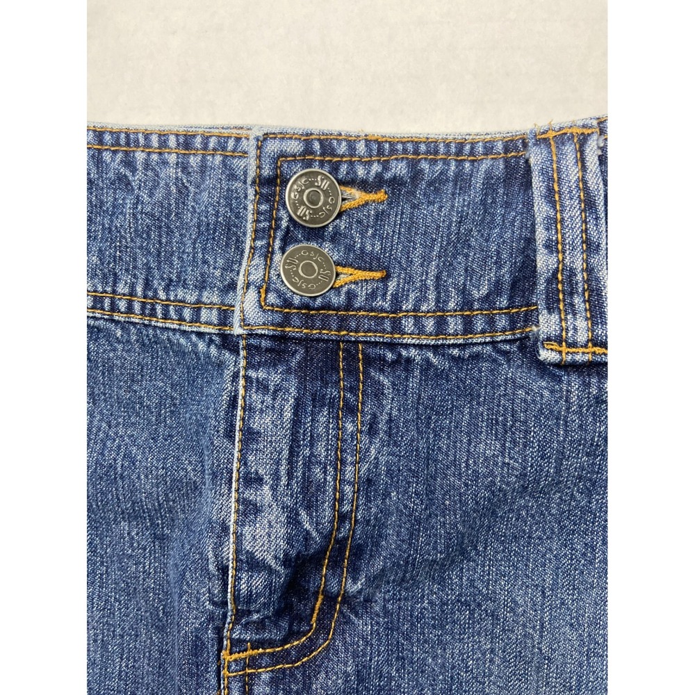 SO Jeans Co Denim Mini Skirt Blue Frayed Raw Hem‎ Size 15 - Picture 5 of 8